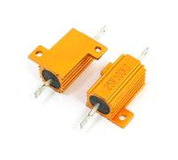 Current limiting elements 2 Pcs Gold Tone axia-l Aluminum Housed Clad Resistor 25W 100K Ohm 5% (2 Pcs Gold Tone axia-l Aluminum Housed Clad Resistor 25W 100K Ohm 5%