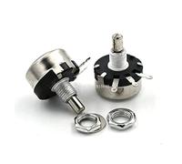 Current limiting elements 2PCS/LOT WX110 WX010 10 Ohm 10R 3 Soldering Terminals 6mm Round Metal Shaft Single Turn Wire Wound Potentiometer