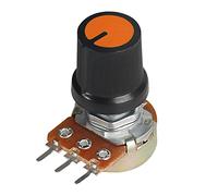 Current limiting elements 5Set WH148 Linear Potentiometer 1K 2K 5K 10K 20K 50K 100K 250K 1M with Orange AG3 Knob Cap 15mm 3pin Potentiometers Kit (Size : 1K Ohm)