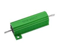 Current limiting elements Aluminum Case Chassis Mounted 50W Watt 40 Ohm Wirewound Resistor (Carcasa de aluminio con montaje en chasis de 50 vatios y 40 ohmios de resistencia bobinada