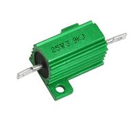 Current limiting elements Green Aluminum Housed Clad Wirewound Resistor 5% 3.9K Ohm 25 Watt (Aluminio verde con revestimiento de resistencia de alambre bobinado 5% 3.9K Ohm 25 vatios