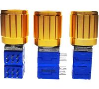 Current limiting elements Potentiometer 3PCS PTD904 + Golden Aluminum Knob B20K B20KX4 4-Piece Rotary Potentiometer DIP12