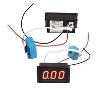 Current Meter, DC Ammeter with Hall Sensor LED Digital Display 50A High Accuracy Current Gauge for Vehicles