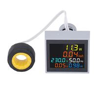 Current Monitor, 6-in-1 Multifunctional Digital Meter, AC Current, Voltage, Mains Frequency Monitor for Current Monitoring System for The Home School Market (AC250-450V)