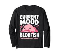Current Mood Blobfish Unbothered Slightly Confused Long Sleeve T-Shirt