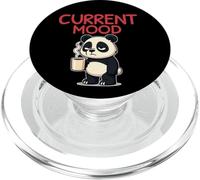 Current Mood Funny Panda Coffee Sarcastic Morning Humor Meme PopSockets PopGrip for MagSafe
