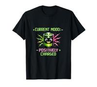 Current Mood Positively Charged Electrician Humor T-Shirt