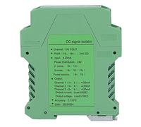 Current Signal Isolator Transmitter High Efficiency PCB Transformer 1 In 3 Out DC Signal Conditioner for PLC Detection DC24V Flame Retardant ABS Material (4-20mA)