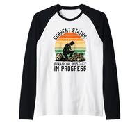 Current Status Financial Mistake in Progress Car Mechanic Raglan Baseball Tee