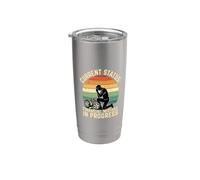 Current Status Financial Mistake in Progress Car Mechanic Stainless Steel Insulated Tumbler