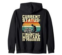 Current Status Financial Mistake In Progress Car Mechanic Zip Hoodie