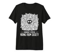 Current Status Hiding from Society Forest Hiking Humor Premium T-Shirt