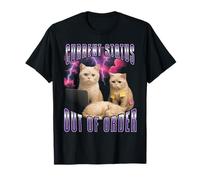 Current Status Out of Order Funny Cat Bootleg T-Shirt