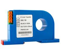 Current Transducer 0-500A to 4-20mA 0-10V RS485 AC DC Current Transmitter 4-20mA DC24V Current Sensor Transmitter