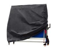 Currentiz Table Tennis Table Cover, Outdoor Weatherproof, UV Resistant, Waterproof & Dustproof Oxford Fabric, Black, 160x90x145 cm