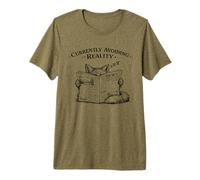 Currently Avoiding Reality Vintage Introvert Fox Graphic Premium T-Shirt