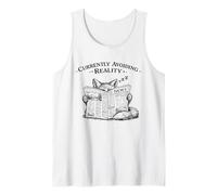 Currently Avoiding Reality Vintage Introvert Fox Graphic Tank Top
