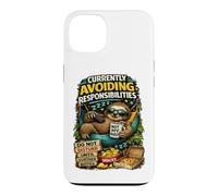 Currently Avoiding Responsibilities Funny Sloth Humor Quote Case for iPhone 13