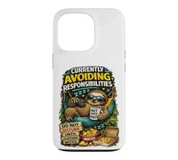 Currently Avoiding Responsibilities Funny Sloth Humor Quote Case for iPhone 13 Pro