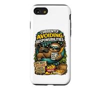 Currently Avoiding Responsibilities Funny Sloth Humor Quote Case for iPhone SE (2020) / 7/8