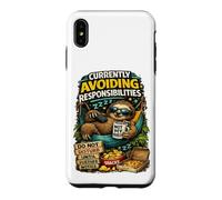 Currently Avoiding Responsibilities Funny Sloth Humor Quote Case for iPhone XS Max