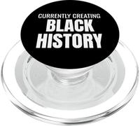 Currently Creating Black History Bold Statement Tee PopSockets PopGrip for MagSafe
