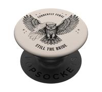 Currently Feral Still The Bride Bachelorette Owl PopSockets Adhesive PopGrip