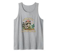 Currently Out of My Office Gardening Raccoon Garden Plants Tank Top
