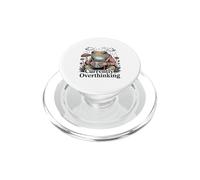 Currently Overthinking Frog Coffee Mental Health PopSockets PopGrip for MagSafe