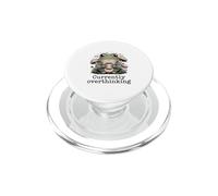 Currently Overthinking Frog Coffee Mental Health PopSockets PopGrip for MagSafe