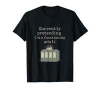 Currently Pretending I’m a Functioning Adult Meme Print T-Shirt