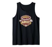 Currently Pretending to Adult Funny Millennial Tank Top