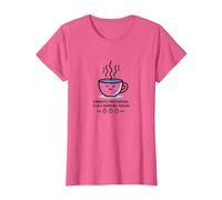 Currently Pretending to be a Morning Person Coffee Humor T-Shirt, Women, Pink Heather, XXL