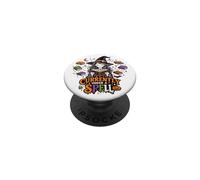 Currently Under A Spell Witch Reader Halloween Books PopSockets Adhesive PopGrip