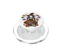 Currently Under A Spell Witch Reader Halloween Books PopSockets PopGrip for MagSafe