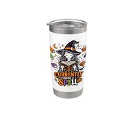 Currently Under A Spell Witch Reader Halloween Books Stainless Steel Insulated Tumbler