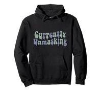 Currently Unmasking Melty Dripping Retro Mental Health Pullover Hoodie