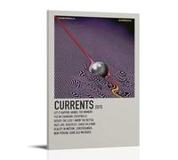 Currents Tame ImpalaWaterproof Posters Wall Art Posters Waterproof Home Printing Moisture-proof Easy to Install And Fade ResistantFrame-style12x18inch(30x45cm)