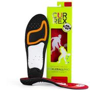 CURREX PICKLEBALLPRO Insoles for Pickleball Shoes - Arch Support Inserts w/Super Grip Surface & Premium Heel Cushioning, Helps Improve Foot Stability - for Men & Women- Low Arch, Red, XS