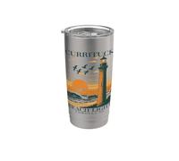Currituck Beach Light Corolla North Carolina Lighthouse Art Stainless Steel Insulated Tumbler