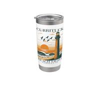 Currituck Beach Light Corolla North Carolina Lighthouse Art Stainless Steel Insulated Tumbler
