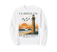 Currituck Beach Light Corolla North Carolina Lighthouse Art Sweatshirt