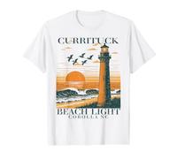 Currituck Beach Light Corolla North Carolina Lighthouse Art Value Graphic T-Shirt