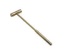 Curroxer Mini Hammer Small Round Hammer Solid Brass Hammer for Precision Installation Tool, Round Face Curved Pick Body Hammer with Handle