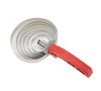 Curry Comb, Reversible Stainless Steel Curry Comb with Soft Touch Grip Curry Brush for Cow Sheep Dog Goat Horse Brush Supplies