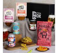 Curry Gift Set | 2 Craft Beers 330ml, 2 Curries & Side | Spicy Hamper with Beers, Chutney & Snacks | Gourmet Curry Gifts for Men & Foodies | Gift Hampers by FodaBox