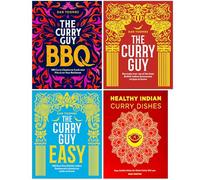 Curry Guy BBQ, The Curry Guy, The Curry Guy Easy & Healthy Indian Curry Dishes 4 Books Collection Set