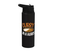 Curry in a Hurry Indian Stainless Steel Insulated Water Bottle