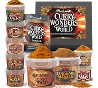 Curry Kit by Cinder & Squatch - Curry Wonders of the World | 9 x 60g Authentic Spice Pots | Gift Box with Nine Unique Curries from Around the World
