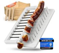 Curry Master Curry Sausage Cutter Set - Manual Cutter Including 100 Curry Sausage Bowls & 100 Chip Forks